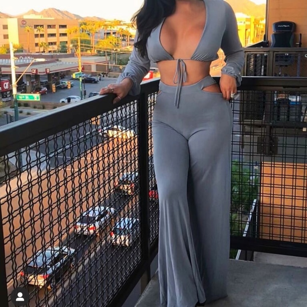 Blue pant set